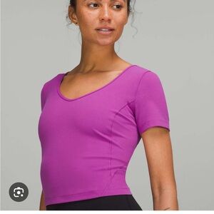 Purple Lululemon Align T shirt